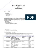 Rencana Pembelajaran Studi (RPS) Ekonomi Publik