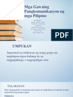 Pangkat 5 Mga Gawaing Pangkomunikasyon NG Mga Pilipino