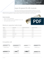 S+RJ10 - New Unique 6-Speed RJ-45 Module: Maximum Supported Cable Length