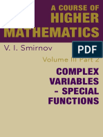 Smirnov - A Course of Higher Mathematics - Vol 3-2 - Complex Variables Special Functions