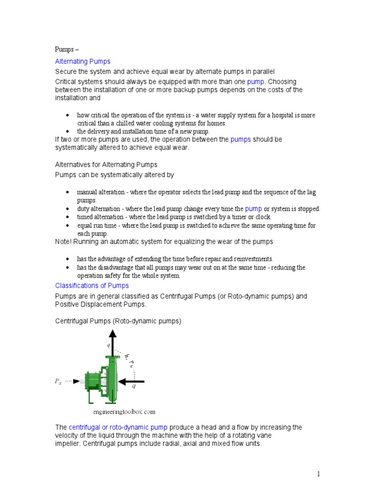 Pump Types and Operation Strategies | PDF | Pump | Viscosity
