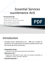ESMA (Essential Services Maintenance Act) : Presented by