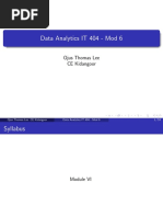 Data Analytics IT 404 - Mod 6: Ojus Thomas Lee CE Kidangoor