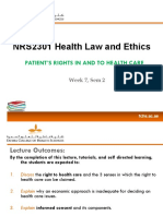 Lecture Week 7 Patients Rights