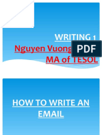 Nguyen Vuong Quoc Ma of Tesol: Writing 1