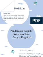 Kelompok 7 (Pendekatan Kognitif Sosial Dan Teori Belajar Kognitif) - Mata Kuliah Psikologi Pendidikan