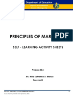 Principles of Marketing: Self - Learning Activity Sheets