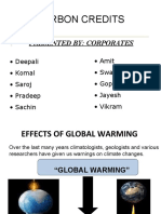 Carbon Credits: Presented By: Corporates