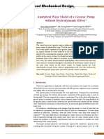 Analytical Wear Model of A Gerotor Pump