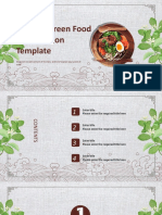 Healthy Green Food Presentation Template