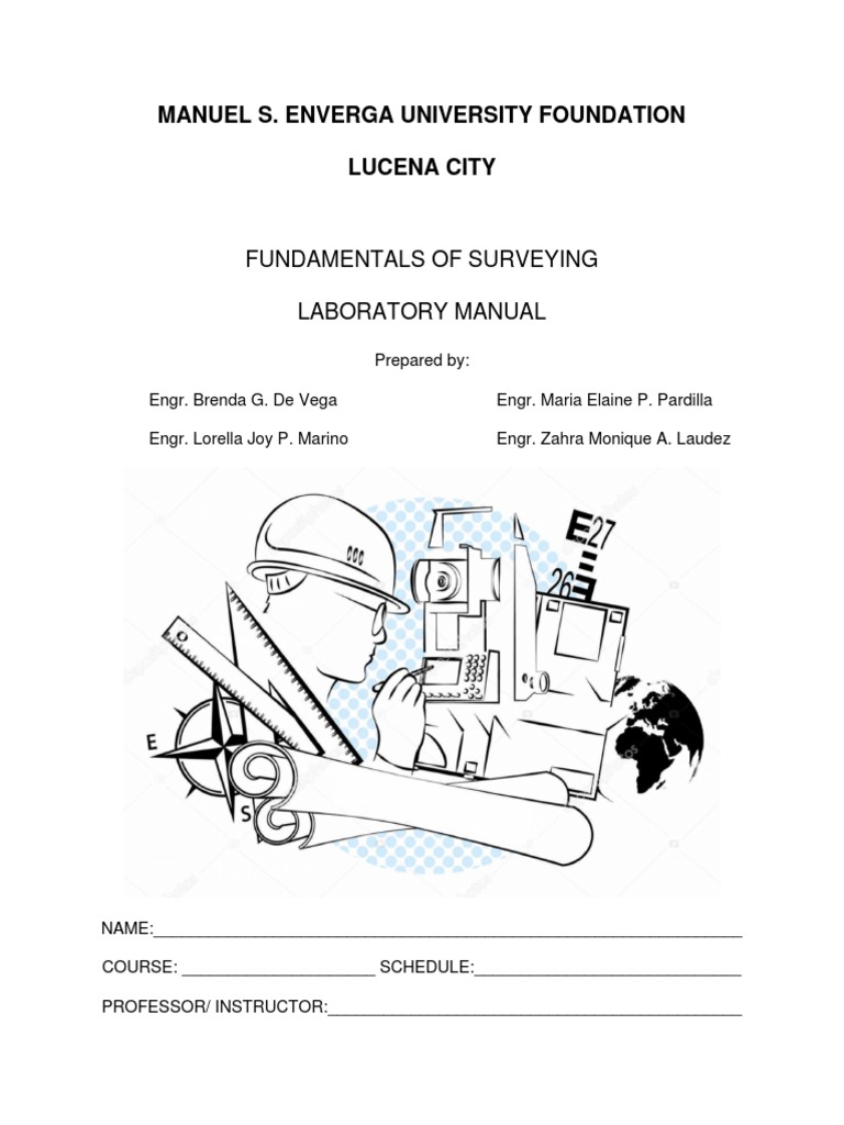 General Surveying 1 Lab Manual PDF Surveying Triangle