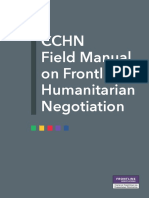 CCHN Field Manual On Frontline Humanitarian Negotiation