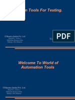 Automation Tools For Testing.: Nikhil P. Bhaturkar