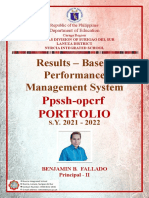 Results - Based Performance Management System: Ppssh-Opcrf Portfolio