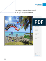 Iscience: Complete Photocatalytic Mineralization of Microplastic On Tio Nanoparticle Film