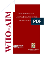 M H S S A: Ental Ealth Ystem IN Outh Frica