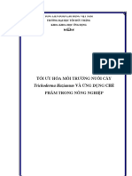 Tối Ưu Hóa Môi Trường Nuôi Cấy Trichoderma Hazianum Và Ứng Dụng Chế Phẩm Trong Nông Nghiệp