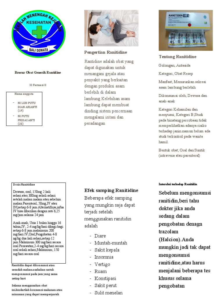 Dosis dan Manfaat Ranitidine untuk Anak | PDF