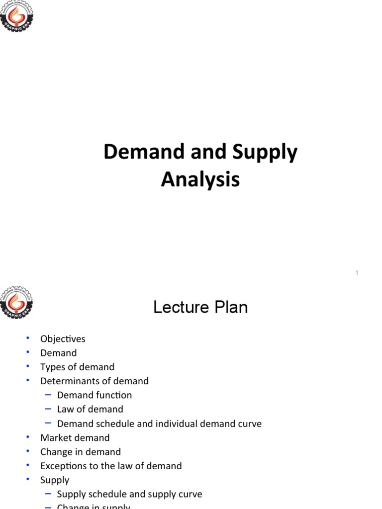 Demand and Supply Analysis Overview | PDF | Supply And Demand | Demand