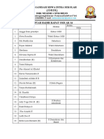 Absensi Osis 1 Bulan