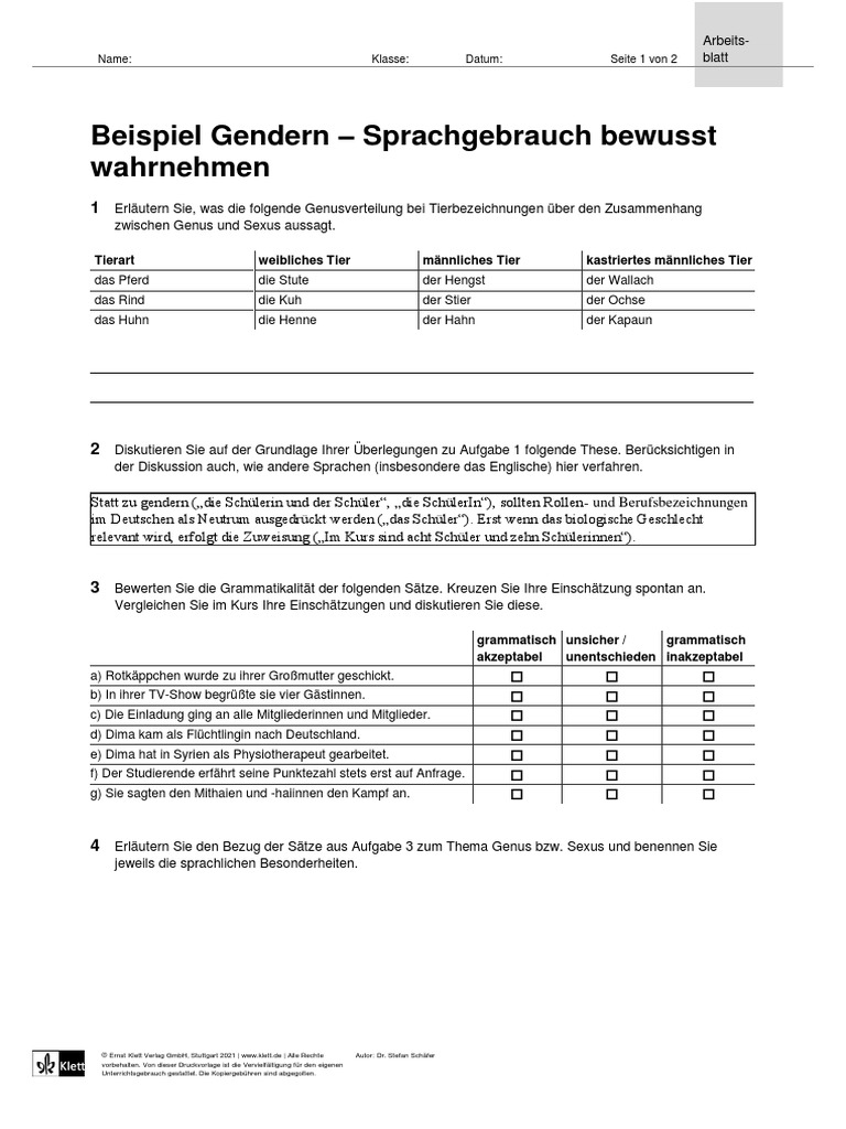 stellenanzeige gendern