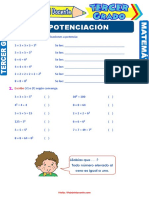 La Potenciación para Tercer Grado de Primaria