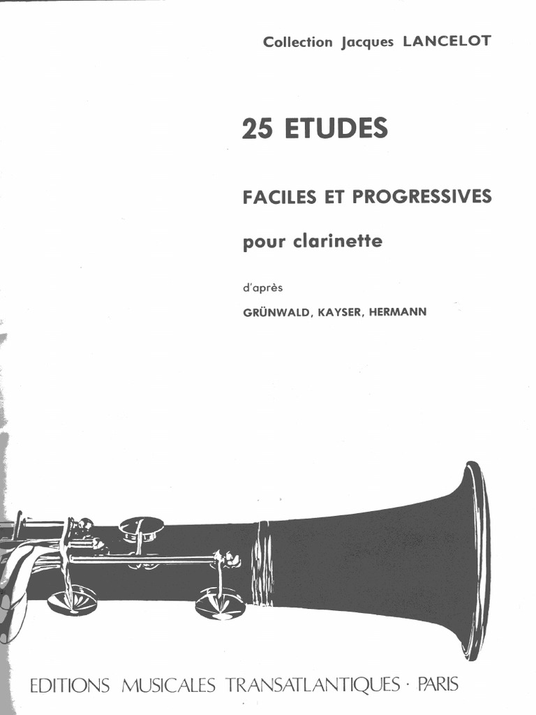 Lancelot 25 Etudes Faciles Et Progressives Pour PDF