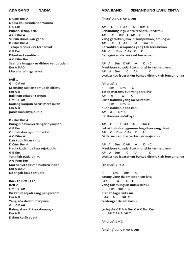 Lagu Cinta dan Kesedihan | PDF