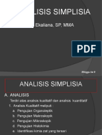 Analisis Simplisia