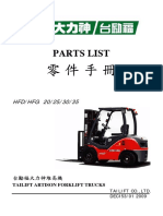 Tailift FD (G) 15 35 Artison Series Parts Manual