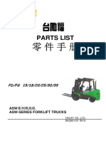 Tailift FD (G) 15 35 ASW Series1 Parts Manual