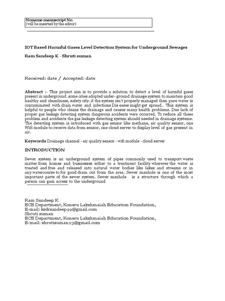 Gas Level Detecting System | PDF | Microcontroller | Internet Of Things