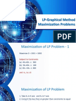 LP Graphical Method - Maximize