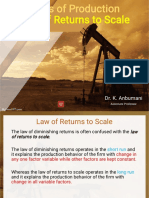 Law of Returns To Scale