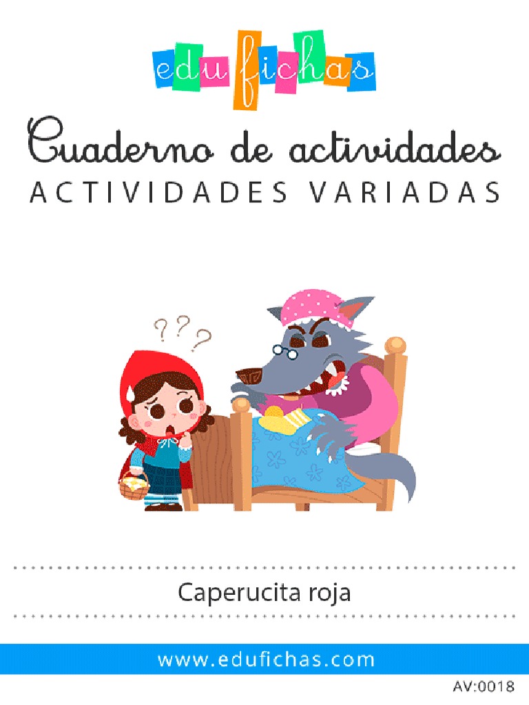 Actividades y dibujos de Caperucita Roja | PDF | Estudios de idiomas ...