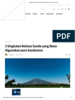 3 Singkatan Bahasa Sunda Yang Biasa Digunakan para Sundanese