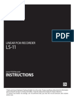 Instructions: Linear PCM Recorder