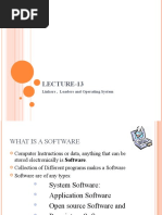 Lecture-13: Linkers, Loaders and Operating System