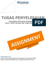 Tugas Penyelesaian: Meningkatkan Kemampuan Pengelolaan Waktu Sesuai Tuntutan Pekerjaan Bagi Tenaga Perkantoran Umum