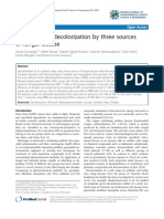 Synthetic Dye Decolorization by Three Sources of Fungal Laccase