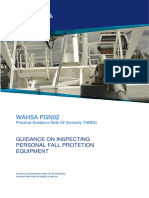 Wahsa Pgn02: Guidance On Inspecting Personal Fall Protetion Equipment