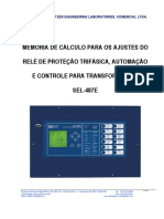 Roteiro de Ajustes Sel-487e