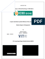 Retail Banking at IDBI Bank: A Study