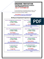 Tentative Briefing For New Postgraduate Students - Sem1 21.22