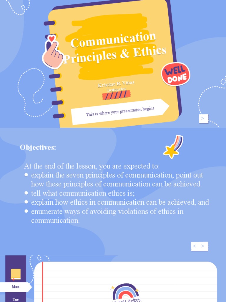 Communication Principles and Ethics | PDF | Communication | Truth