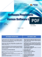 Cuadro Comparativo Software Propietario Versus Software Libre TICS Javier Villarroel 12294982 PFG Comunicación Social