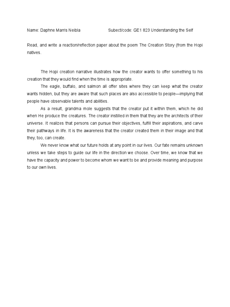 Reflection Paper | PDF | Social Science | Philosophy