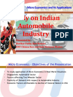 Study On Indian Automobile Industry: Micro Economics and Its Applications