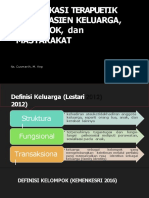 Komunikasi Terapeutik Pada Keluarga Pasien, Kelompok Dan Masyarakat