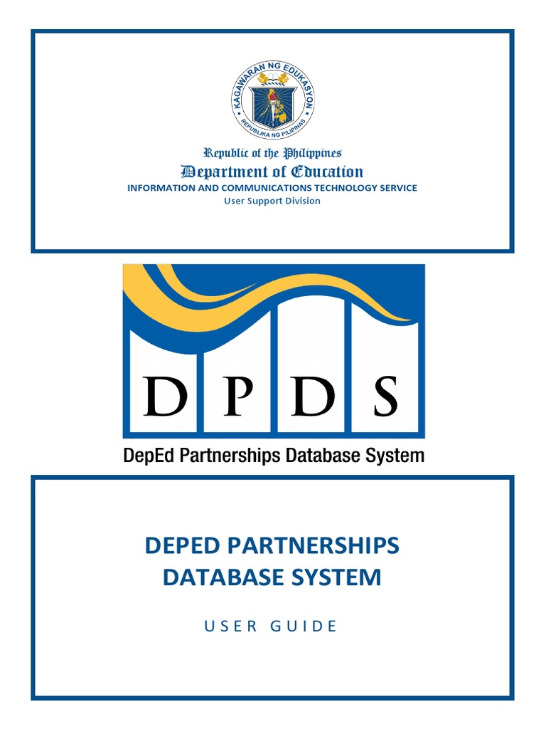 DepEd Partnerships Database User Guide | PDF | Download | Login
